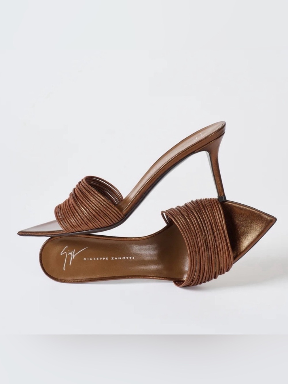 NWB Giuseppe Zanotti Bronze Elegant
Heels, Size 38 = US 7.5